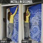 North Melbourne Kangaroos NAIDOC Week 2026 Door Cover Australian Aboriginal Dot Art Dreamtime Pattern Style