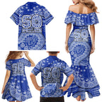 North Melbourne Kangaroos NAIDOC Week 2026 Family Matching Mermaid Dress and Hawaiian Shirt Australian Aboriginal Dot Art Dreamtime Pattern Style