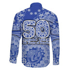 North Melbourne Kangaroos NAIDOC Week 2026 Family Matching Short Sleeve Bodycon Dress and Hawaiian Shirt Australian Aboriginal Dot Art Dreamtime Pattern Style
