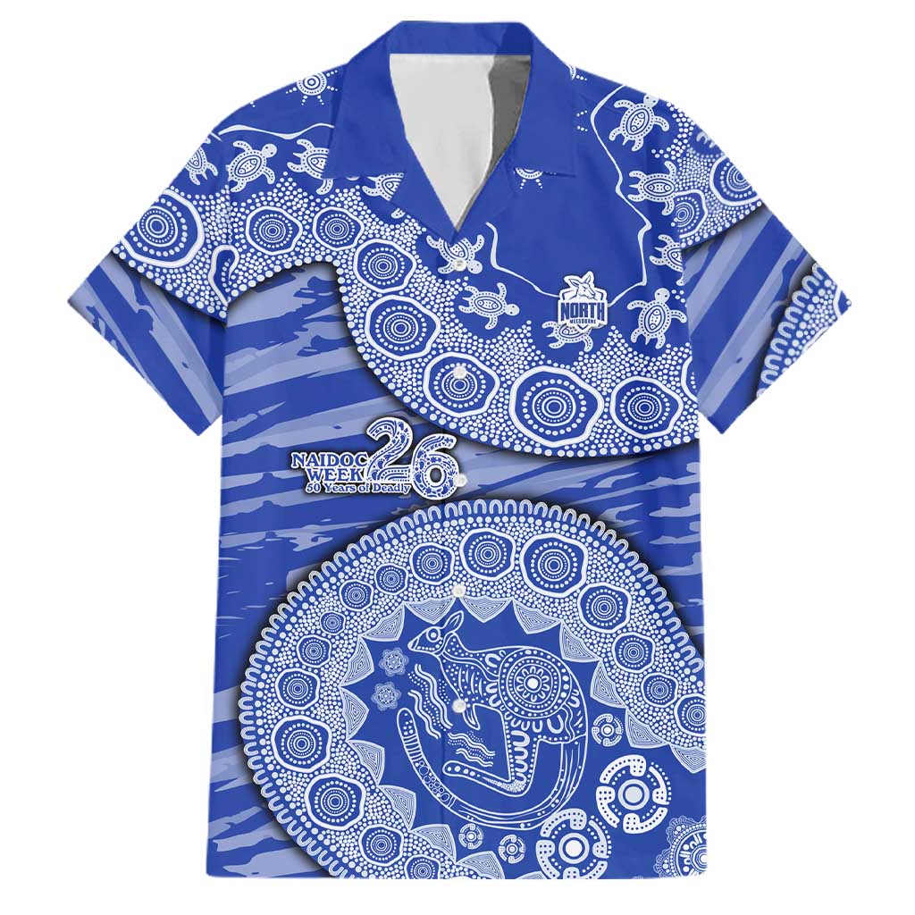North Melbourne Kangaroos NAIDOC Week 2026 Family Matching Summer Maxi Dress and Hawaiian Shirt Australian Aboriginal Dot Art Dreamtime Pattern Style