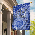 North Melbourne Kangaroos NAIDOC Week 2026 Garden Flag Australian Aboriginal Dot Art Dreamtime Pattern Style