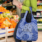 North Melbourne Kangaroos NAIDOC Week 2026 Grocery Bag Australian Aboriginal Dot Art Dreamtime Pattern Style
