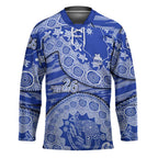 North Melbourne Kangaroos NAIDOC Week 2026 Hockey Jersey Australian Aboriginal Dot Art Dreamtime Pattern Style