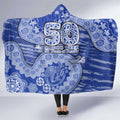 North Melbourne Kangaroos NAIDOC Week 2026 Hooded Blanket Australian Aboriginal Dot Art Dreamtime Pattern Style