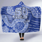 North Melbourne Kangaroos NAIDOC Week 2026 Hooded Blanket Australian Aboriginal Dot Art Dreamtime Pattern Style