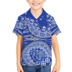 North Melbourne Kangaroos NAIDOC Week 2026 Kid Hawaiian Shirt Australian Aboriginal Dot Art Dreamtime Pattern Style