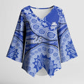 North Melbourne Kangaroos NAIDOC Week 2026 Kimono Sleeve Blouse Australian Aboriginal Dot Art Dreamtime Pattern Style