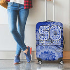 North Melbourne Kangaroos NAIDOC Week 2026 Luggage Cover Australian Aboriginal Dot Art Dreamtime Pattern Style