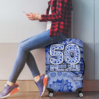 North Melbourne Kangaroos NAIDOC Week 2026 Luggage Cover Australian Aboriginal Dot Art Dreamtime Pattern Style