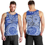 North Melbourne Kangaroos NAIDOC Week 2026 Men Tank Top Australian Aboriginal Dot Art Dreamtime Pattern Style