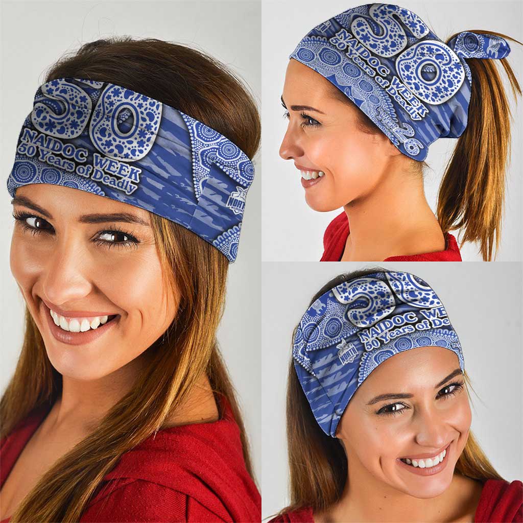North Melbourne Kangaroos NAIDOC Week 2026 Neck Gaiter Australian Aboriginal Dot Art Dreamtime Pattern Style