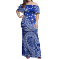 North Melbourne Kangaroos NAIDOC Week 2026 Off Shoulder Maxi Dress Australian Aboriginal Dot Art Dreamtime Pattern Style