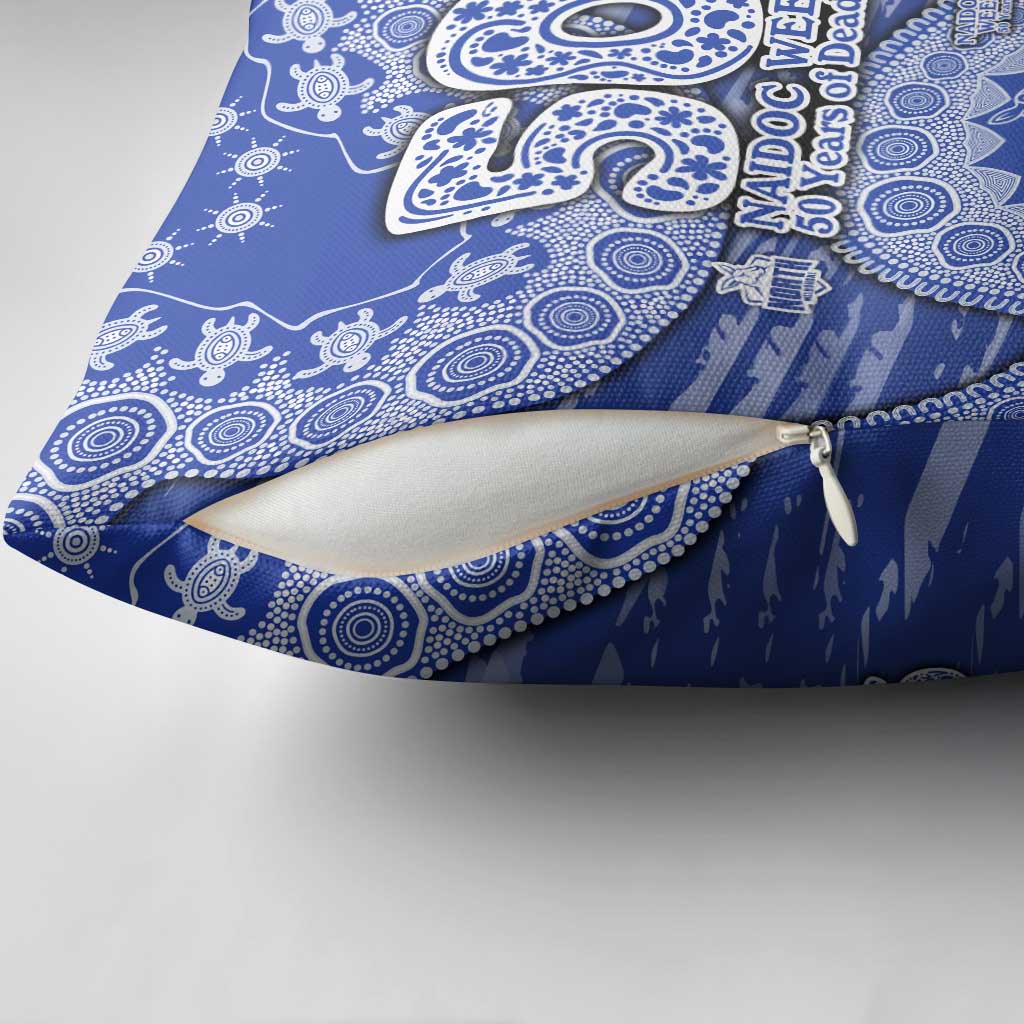 North Melbourne Kangaroos NAIDOC Week 2026 Pillow Cover Australian Aboriginal Dot Art Dreamtime Pattern Style