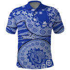North Melbourne Kangaroos NAIDOC Week 2026 Polo Shirt Australian Aboriginal Dot Art Dreamtime Pattern Style
