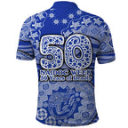 North Melbourne Kangaroos NAIDOC Week 2026 Polo Shirt Australian Aboriginal Dot Art Dreamtime Pattern Style