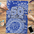 North Melbourne Kangaroos NAIDOC Week 2026 Puzzle Australian Aboriginal Dot Art Dreamtime Pattern Style