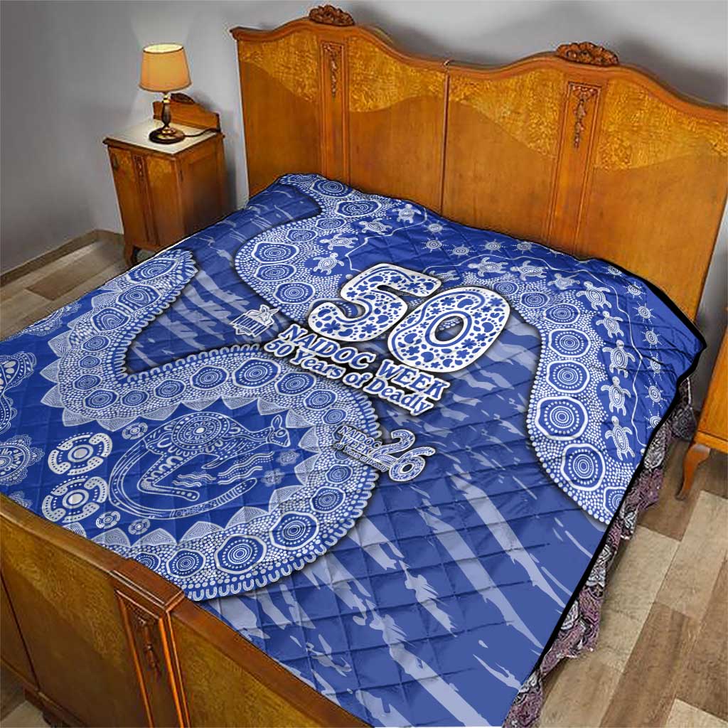 North Melbourne Kangaroos NAIDOC Week 2026 Quilt Australian Aboriginal Dot Art Dreamtime Pattern Style