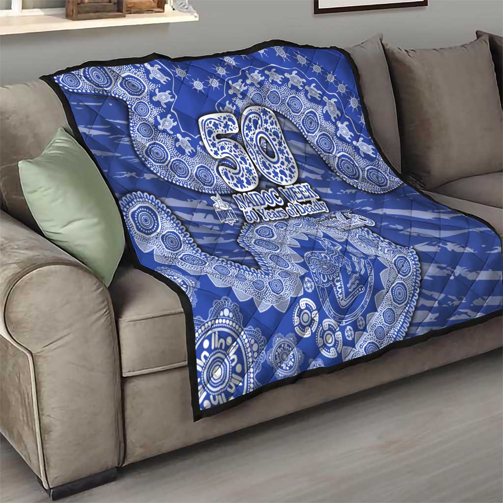North Melbourne Kangaroos NAIDOC Week 2026 Quilt Australian Aboriginal Dot Art Dreamtime Pattern Style