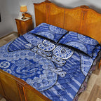 North Melbourne Kangaroos NAIDOC Week 2026 Quilt Bed Set Australian Aboriginal Dot Art Dreamtime Pattern Style