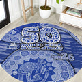 North Melbourne Kangaroos NAIDOC Week 2026 Round Carpet Australian Aboriginal Dot Art Dreamtime Pattern Style