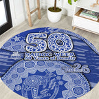 North Melbourne Kangaroos NAIDOC Week 2026 Round Carpet Australian Aboriginal Dot Art Dreamtime Pattern Style