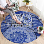 North Melbourne Kangaroos NAIDOC Week 2026 Round Carpet Australian Aboriginal Dot Art Dreamtime Pattern Style