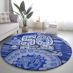 North Melbourne Kangaroos NAIDOC Week 2026 Round Carpet Australian Aboriginal Dot Art Dreamtime Pattern Style