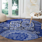 North Melbourne Kangaroos NAIDOC Week 2026 Round Carpet Australian Aboriginal Dot Art Dreamtime Pattern Style