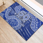 North Melbourne Kangaroos NAIDOC Week 2026 Rubber Doormat Australian Aboriginal Dot Art Dreamtime Pattern Style