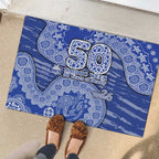 North Melbourne Kangaroos NAIDOC Week 2026 Rubber Doormat Australian Aboriginal Dot Art Dreamtime Pattern Style