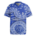 North Melbourne Kangaroos NAIDOC Week 2026 Rugby Jersey Australian Aboriginal Dot Art Dreamtime Pattern Style