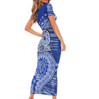 North Melbourne Kangaroos NAIDOC Week 2026 Short Sleeve Bodycon Dress Australian Aboriginal Dot Art Dreamtime Pattern Style