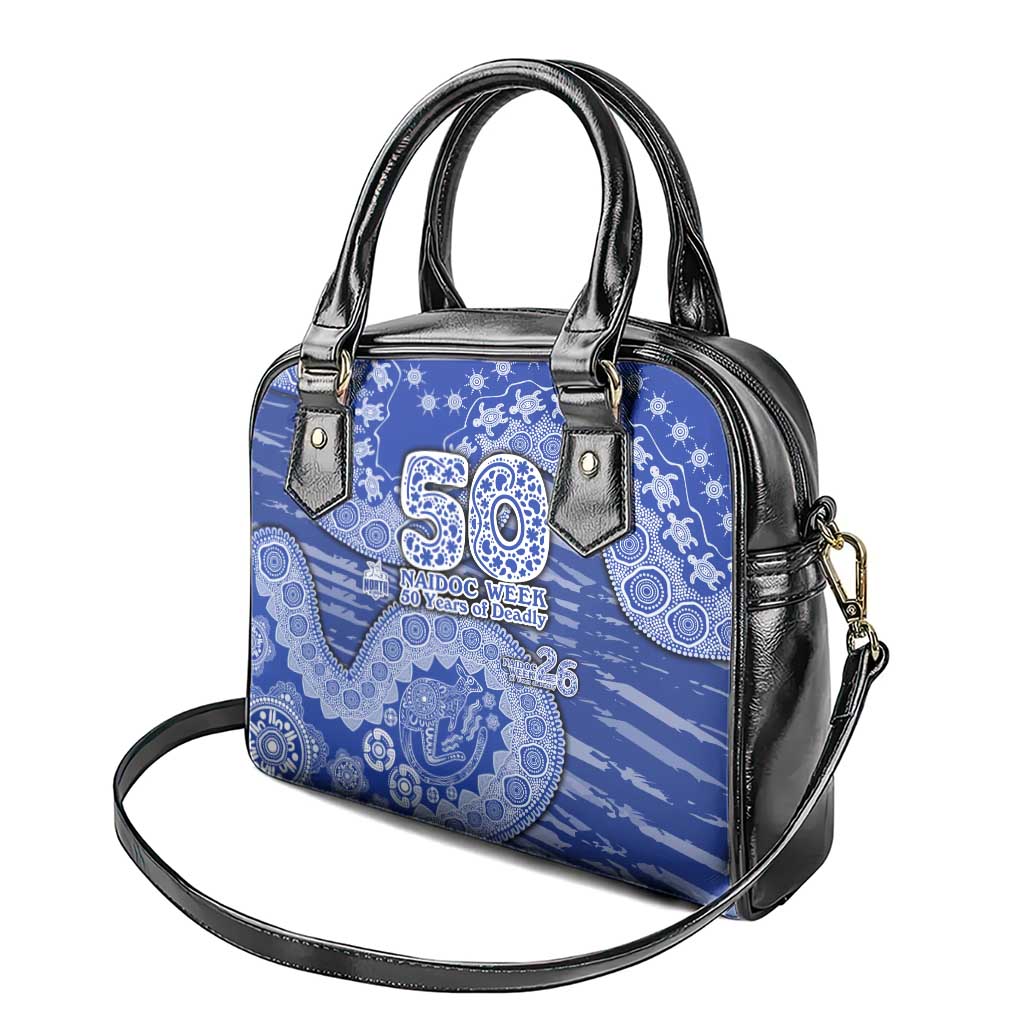 North Melbourne Kangaroos NAIDOC Week 2026 Shoulder Handbag Australian Aboriginal Dot Art Dreamtime Pattern Style