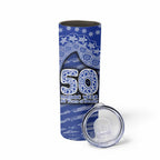 North Melbourne Kangaroos NAIDOC Week 2026 Skinny Tumbler Australian Aboriginal Dot Art Dreamtime Pattern Style