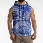 North Melbourne Kangaroos NAIDOC Week 2026 Sleeveless Zip Hoodie Australian Aboriginal Dot Art Dreamtime Pattern Style