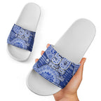 North Melbourne Kangaroos NAIDOC Week 2026 Slide Sandals Australian Aboriginal Dot Art Dreamtime Pattern Style
