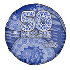 North Melbourne Kangaroos NAIDOC Week 2026 Spare Tire Cover Australian Aboriginal Dot Art Dreamtime Pattern Style