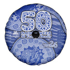 North Melbourne Kangaroos NAIDOC Week 2026 Spare Tire Cover Australian Aboriginal Dot Art Dreamtime Pattern Style