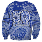 North Melbourne Kangaroos NAIDOC Week 2026 Sweatshirt Australian Aboriginal Dot Art Dreamtime Pattern Style