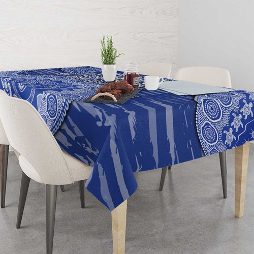 North Melbourne Kangaroos NAIDOC Week 2026 Tablecloth Australian Aboriginal Dot Art Dreamtime Pattern Style
