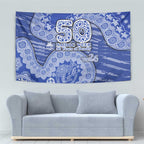 North Melbourne Kangaroos NAIDOC Week 2026 Tapestry Australian Aboriginal Dot Art Dreamtime Pattern Style
