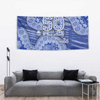 North Melbourne Kangaroos NAIDOC Week 2026 Tapestry Australian Aboriginal Dot Art Dreamtime Pattern Style