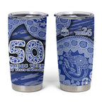 North Melbourne Kangaroos NAIDOC Week 2026 Tumbler Cup Australian Aboriginal Dot Art Dreamtime Pattern Style