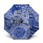 North Melbourne Kangaroos NAIDOC Week 2026 Umbrella Australian Aboriginal Dot Art Dreamtime Pattern Style