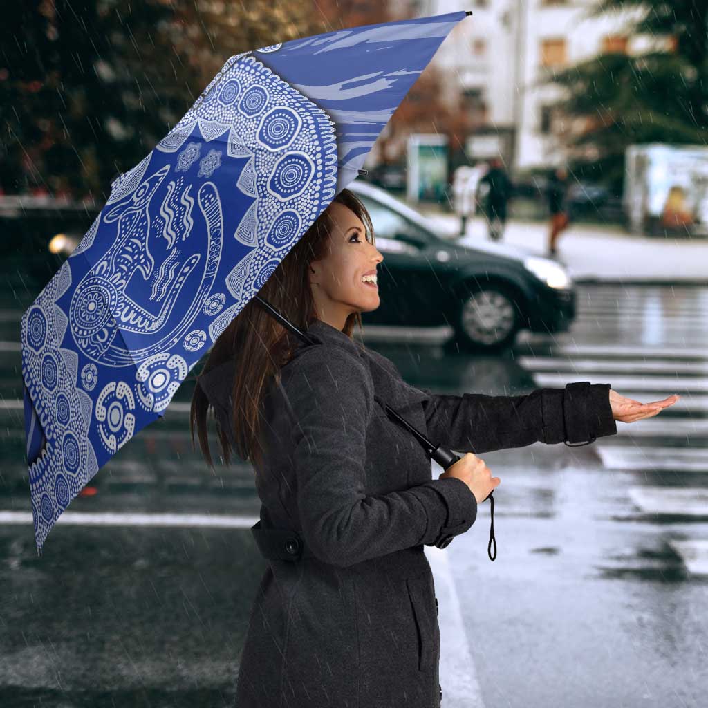 North Melbourne Kangaroos NAIDOC Week 2026 Umbrella Australian Aboriginal Dot Art Dreamtime Pattern Style