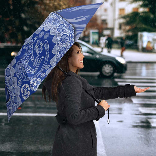 North Melbourne Kangaroos NAIDOC Week 2026 Umbrella Australian Aboriginal Dot Art Dreamtime Pattern Style