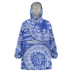 North Melbourne Kangaroos NAIDOC Week 2026 Wearable Blanket Hoodie Australian Aboriginal Dot Art Dreamtime Pattern Style