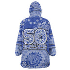 North Melbourne Kangaroos NAIDOC Week 2026 Wearable Blanket Hoodie Australian Aboriginal Dot Art Dreamtime Pattern Style