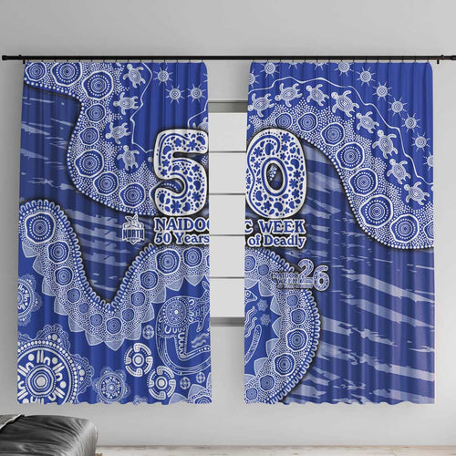 North Melbourne Kangaroos NAIDOC Week 2026 Window Curtain Australian Aboriginal Dot Art Dreamtime Pattern Style