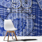 North Melbourne Kangaroos NAIDOC Week 2026 Window Curtain Australian Aboriginal Dot Art Dreamtime Pattern Style
